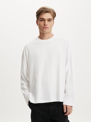Білий - Cotton On Regular Fit Long Sleeve T-Shirt - Image 1 of 4