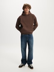 Cotton On Brown Box Fit Hoodie - Image 3 of 4