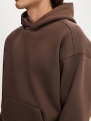 Cotton On Brown Box Fit Hoodie - Image 4 of 4