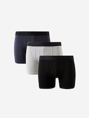 Μπλε - Cotton On Mens Cotton Boxer Briefs 3 Pack - Εικόνα 1 από 4