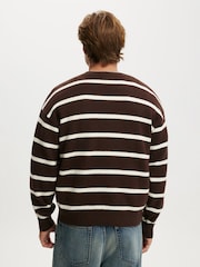 Braun - Cotton On Box Fit Rundhals Strick Pullover - Bild 2 von 4