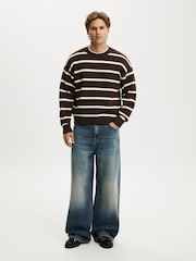 Braun - Cotton On Box Fit Rundhals Strick Pullover - Bild 3 von 4