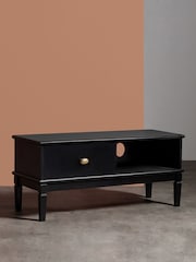 Swoon Black Canonbury Mango Wood 1 Door Media Unit - Image 4 of 8