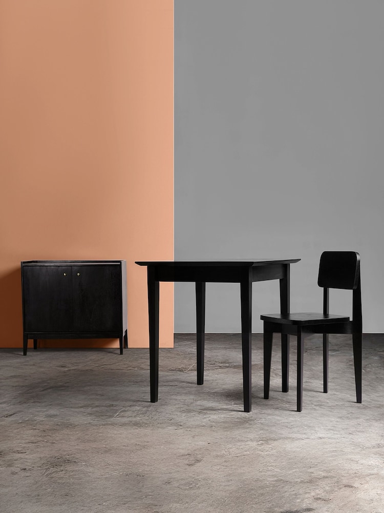 Swoon Black Newham Mango Wood Dining Table - Image 2 of 11 Swoon Black Newham Mango Wood Dining Table - Image 2 of 11