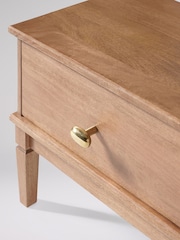 Swoon Light Brown Canonbury Mango Wood 1 Door Media Unit - Image 7 of 9