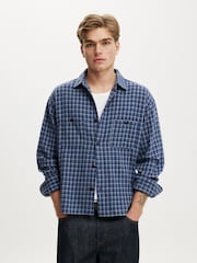 Blau - Cotton On Richmond Long Sleeve Shirt - Bild 1 von 4