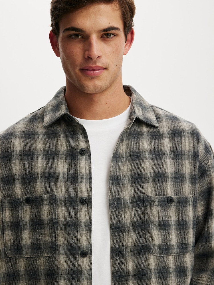Grau - Cotton On Richmond Long Sleeve Shirt - Bild 4 von 4