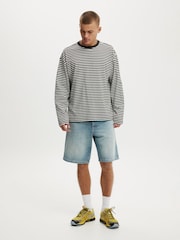 Cotton On Blue Baggy Denim Shorts - Image 3 of 5