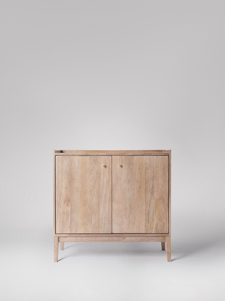 Swoon Light Brown Newham Mango Wood 2 Door Sideboard - Image 2 of 11 Swoon Light Brown Newham Mango Wood 2 Door Sideboard - Image 2 of 11