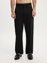 Cotton On Black Baggy Chino Trousers - Image 1 of 5