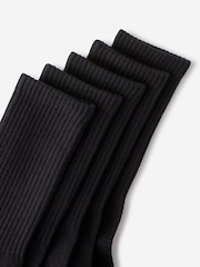 Cotton On Black Essential Crew Socks 5 Pack - Image 2 of 3