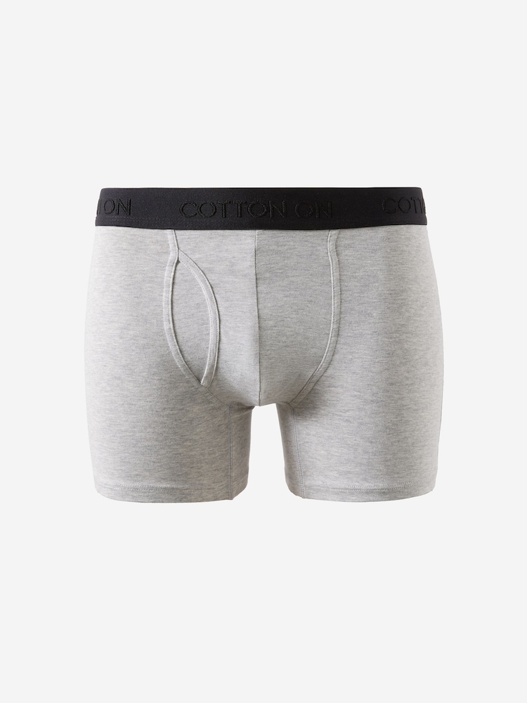 Μαύρο/Ανοιχτό γκρι Μαρέν/Λευκό - Cotton On Mens Cotton Boxer Briefs 3 Pack - Εικόνα 2 από 3 Μαύρο/Ανοιχτό γκρι Μαρέν/Λευκό - Cotton On Mens Cotton Boxer Briefs 3 Pack - Εικόνα 2 από 3