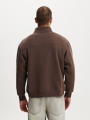 Cotton On Brown 1/4 Zip Fleece - Image 2 of 4