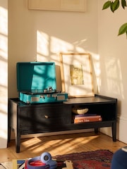 Swoon Black Newham Mango Wood 1 Door Media Unit - Image 1 of 9