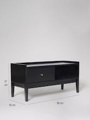 Swoon Black Newham Mango Wood 1 Door Media Unit - Image 8 of 9