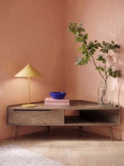 Swoon Light Brown Southwark Acacia Wood 1 Door Media Unit - Image 1 of 5