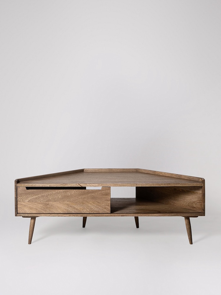 Swoon Light Brown Southwark Acacia Wood 1 Door Media Unit - Image 2 of 5
