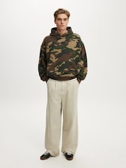 Cotton On Green Box Fit Hoodie - Image 3 of 4
