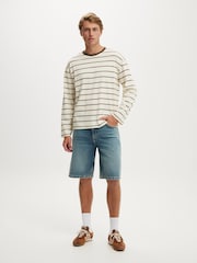 Cream - Cotton On Regular Fit Long Sleeve T-Shirt - Imaginea 3 din 5