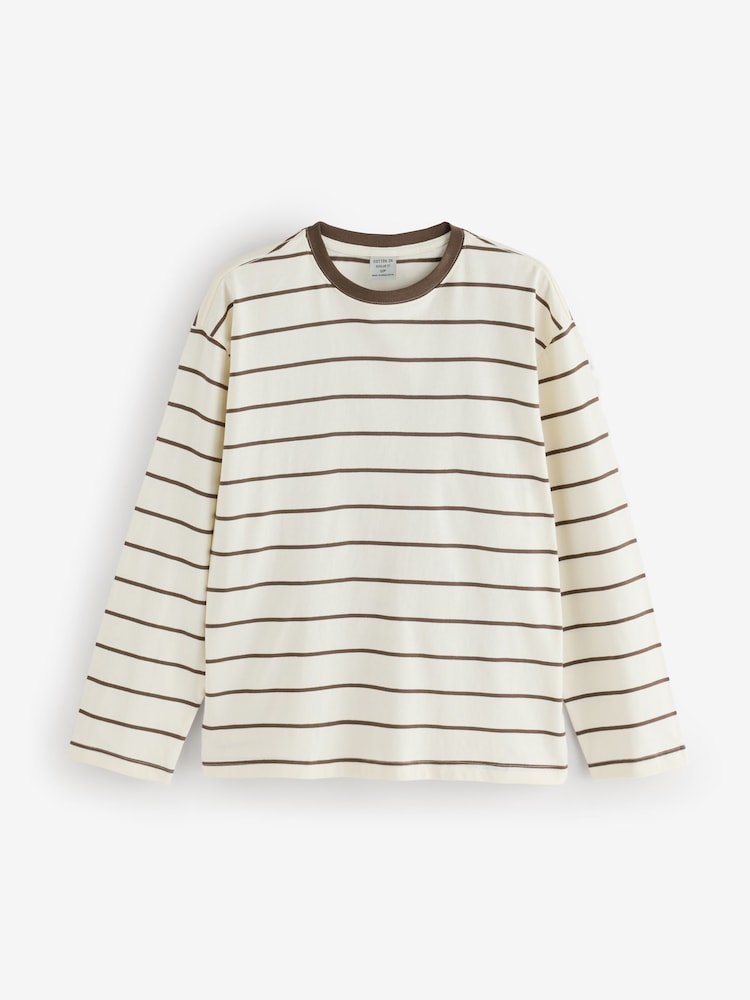 Cream - Cotton On Regular Fit Long Sleeve T-Shirt - Imaginea 5 din 5