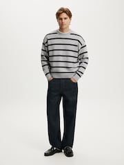 Grau - Cotton On Box Fit Rundhals Strick Pullover - Bild 3 von 4