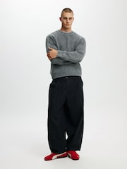 Cotton On Washed Black Box Fit Crew Knit Jumper - Image 3 of 4