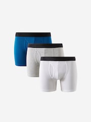 Γκρι - Cotton On Mens Cotton Boxer Briefs 3 Pack - Εικόνα 1 από 4
