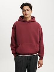 紅色 - Cotton On Box Fit Hoodie - 圖片 1/4