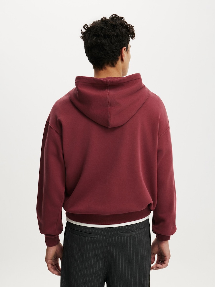 紅色 - Cotton On Box Fit Hoodie - 圖片 2/4