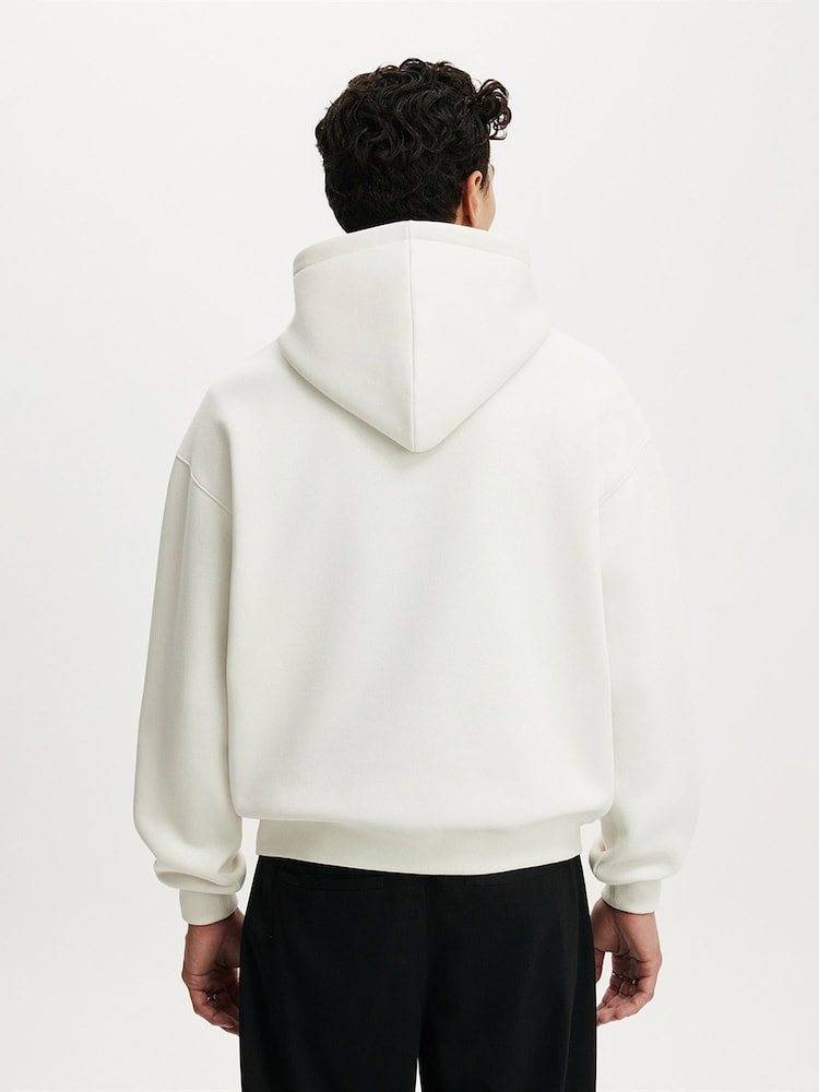 Cotton On White Box Fit Hoodie - Image 2 of 4 Cotton On White Box Fit Hoodie - Image 2 of 4