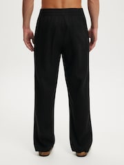 Cotton On Black Baggy Linen Trousers - Image 2 of 5