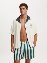 Cotton On Green Stretch Swim Shorts - Image 1 of 5