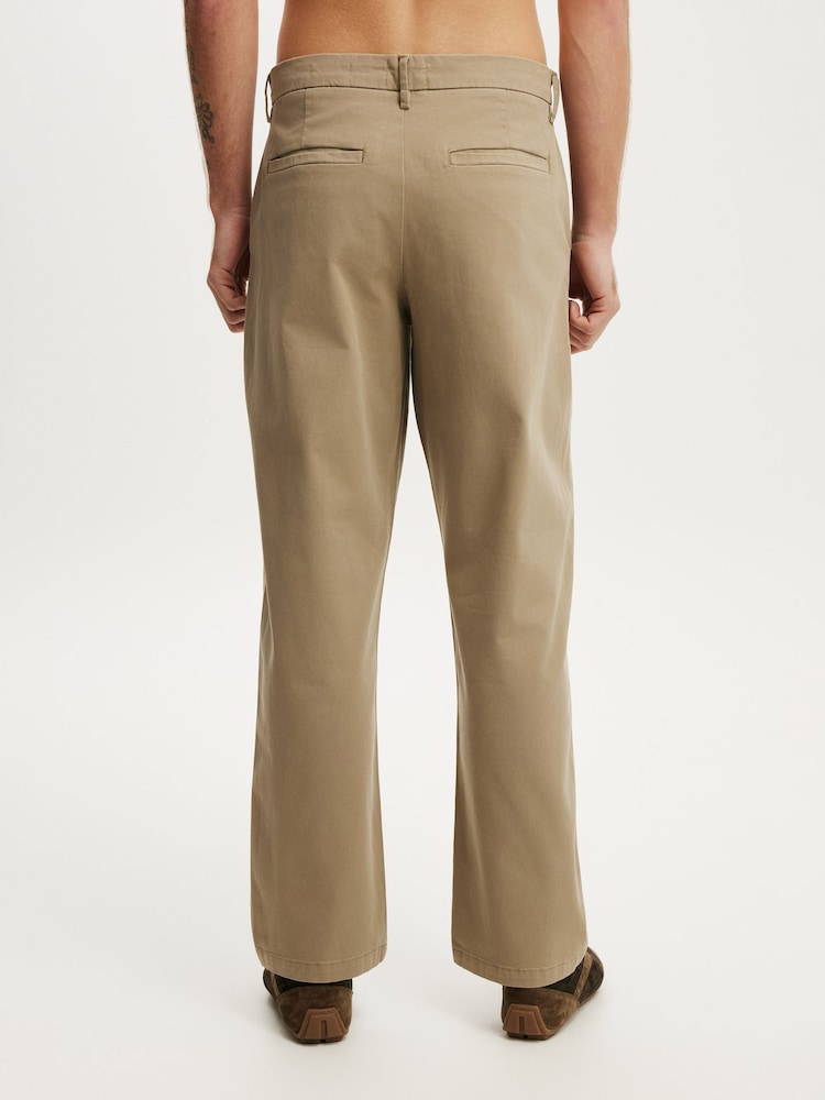 Cotton On Brown Baggy Chino Trousers - Image 2 of 5 Cotton On Brown Baggy Chino Trousers - Image 2 of 5