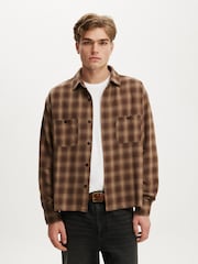Braun - Cotton On Richmond Long Sleeve Shirt - Bild 1 von 4