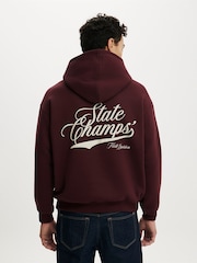 Cotton On Red Box Fit Graphic Hoodie - Image 2 of 4