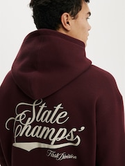 Cotton On Red Box Fit Graphic Hoodie - Image 4 of 4