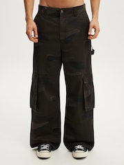 Cotton On Brown Super Baggy Cargo Trousers - Image 1 of 4