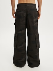 Cotton On Brown Super Baggy Cargo Trousers - Image 2 of 4