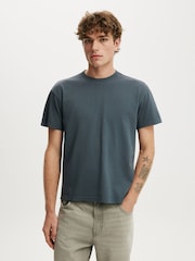Cotton On Blue Fitted T-Shirt - Image 1 of 4
