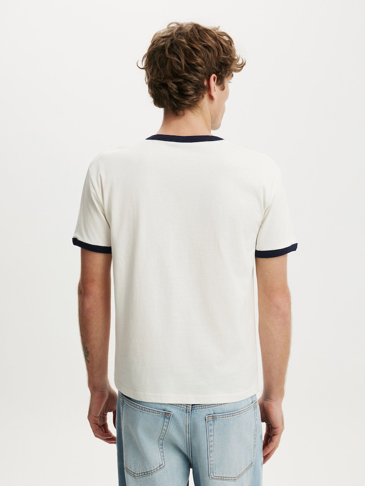 Cotton On Vintage White Fitted Graphic T-Shirt - Image 2 of 4