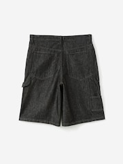 Cotton On Black Super Baggy Jort Shorts - Image 2 of 4