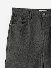 Cotton On Black Super Baggy Jort Shorts - Image 3 of 4