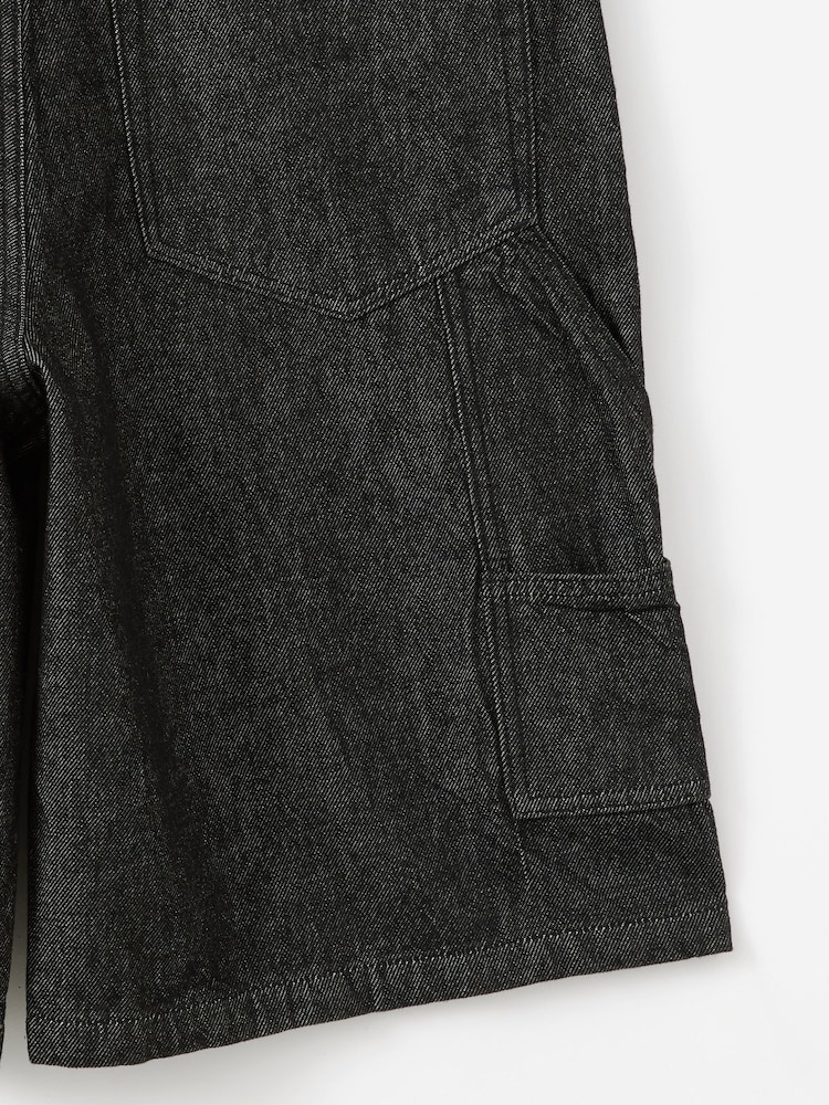 Cotton On Black Super Baggy Jort Shorts - Image 4 of 4 Cotton On Black Super Baggy Jort Shorts - Image 4 of 4