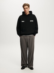 Cotton On Black Box Fit Graphic Hoodie - Image 3 of 4