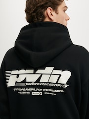 Cotton On Black Box Fit Graphic Hoodie - Image 4 of 4
