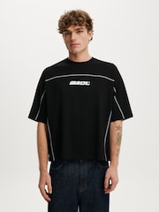 Cotton On Black Cropped Fit Graphic T-Shirt - Image 1 of 4