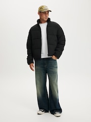 Cotton On Jet Black Puffer Jacket - Image 3 of 4