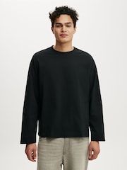 Чорний - Cotton On Regular Fit Long Sleeve T-Shirt - Image 1 of 4