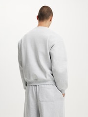 Cotton On Grey Box Fit Crew Neck Pullover Jumpers - Image 2 of 4