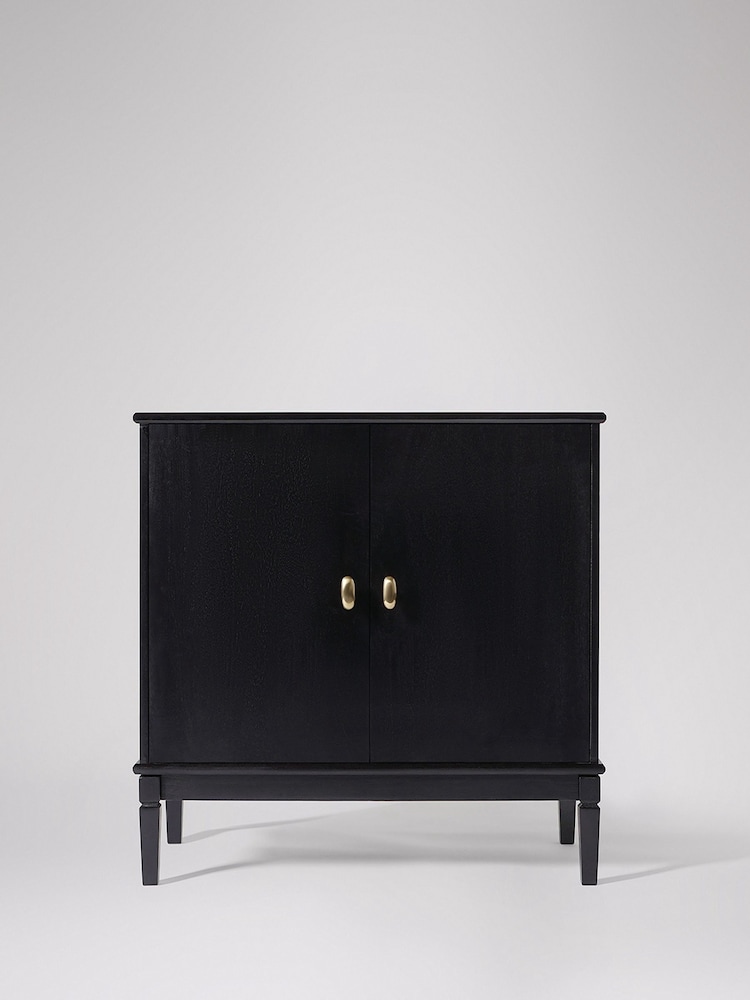 Swoon Black Canonbury Mango Wood 2 Door Sideboard - Image 2 of 11 Swoon Black Canonbury Mango Wood 2 Door Sideboard - Image 2 of 11